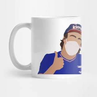 Fernando Alonso thumbs up Mug